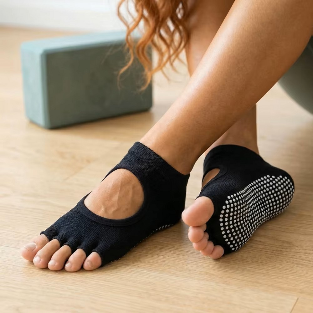 Backless Five Toe Yoga Socks O - Medias Para Pilates Y Yoga review and price